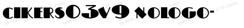 cikers03v9 nologo字体转换